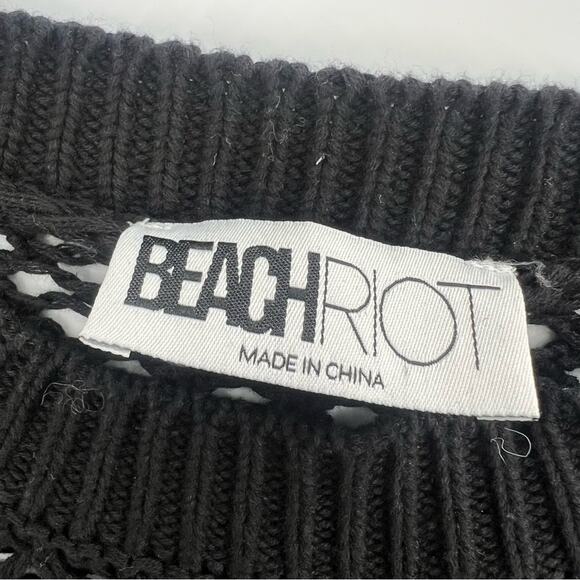 Beach Riot Hilary cover up sweater black - Picture 3 of 8